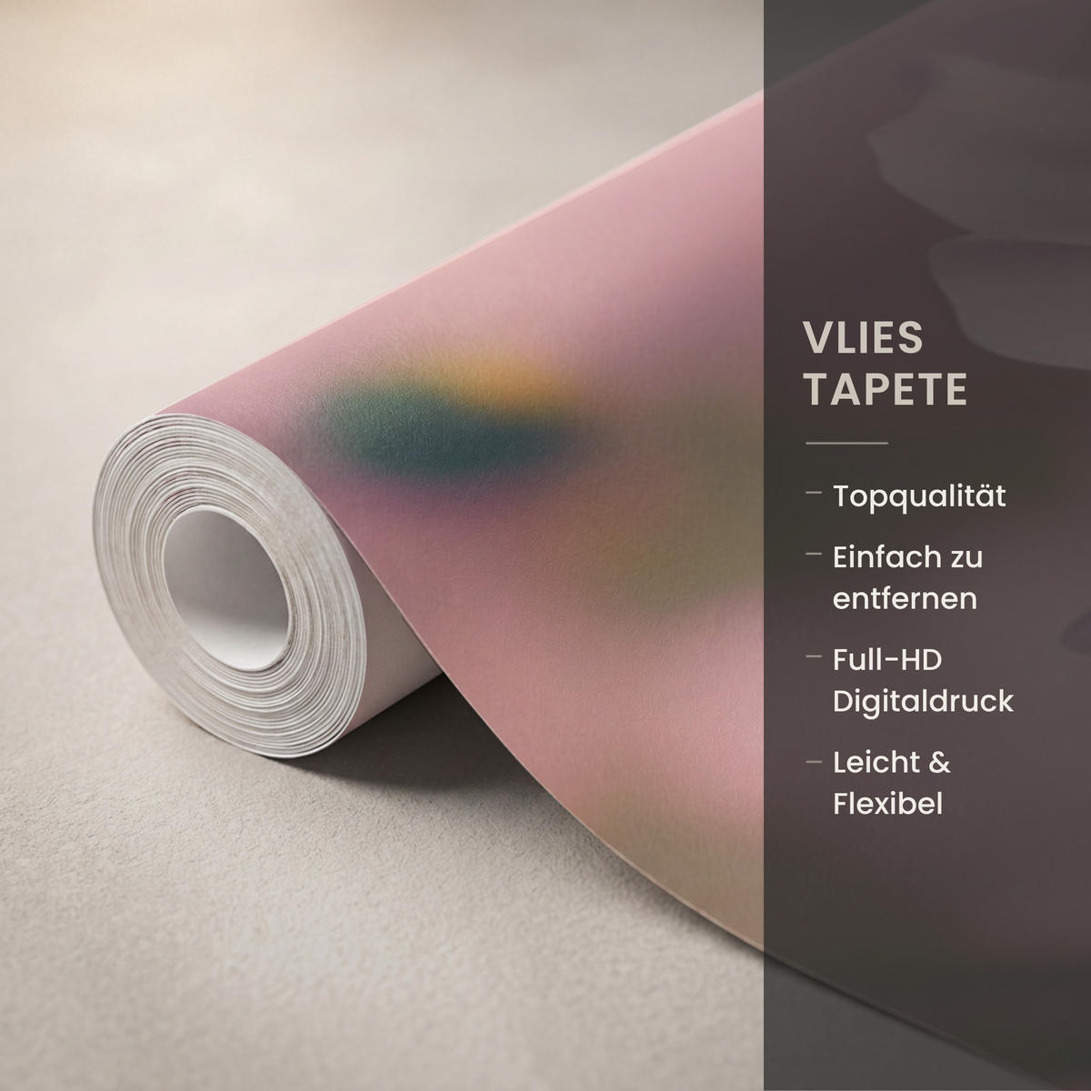 TAPETE - Blumen - Lila - Unscharf - 240x280 cm - Rosa, Papier (240/280cm) - OnlyWow