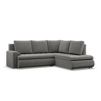ECKSOFA RECHTS MIT SCHLAFFUNKTION FORESTA, Hellgrau - Hellgrau, Textil (230/200cm) - Mebligo
