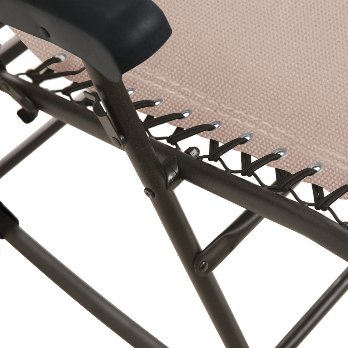 SCHAUKELSTUHL faltbar Beige - Beige, Metall (65/97/97cm) - SVITA
