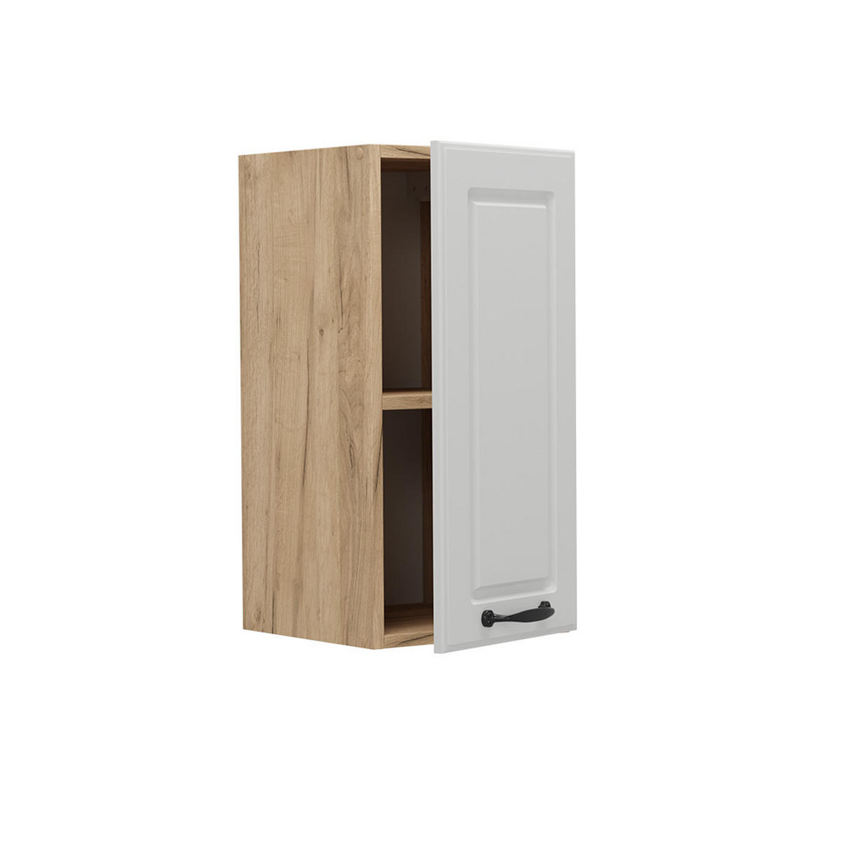 HÄNGESCHRANK R-Line Weiß Landhaus 30 cm - Honigeiche/Eiche Wotan, Holzwerkstoff (30/60/31cm) - Vicco