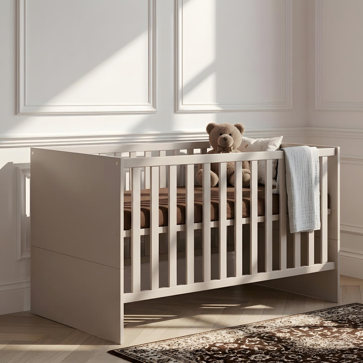 BABYBETT Essentials Premium Cashmere - Hellbraun, Holz/Holzwerkstoff (70/140cm) - arthur berndt