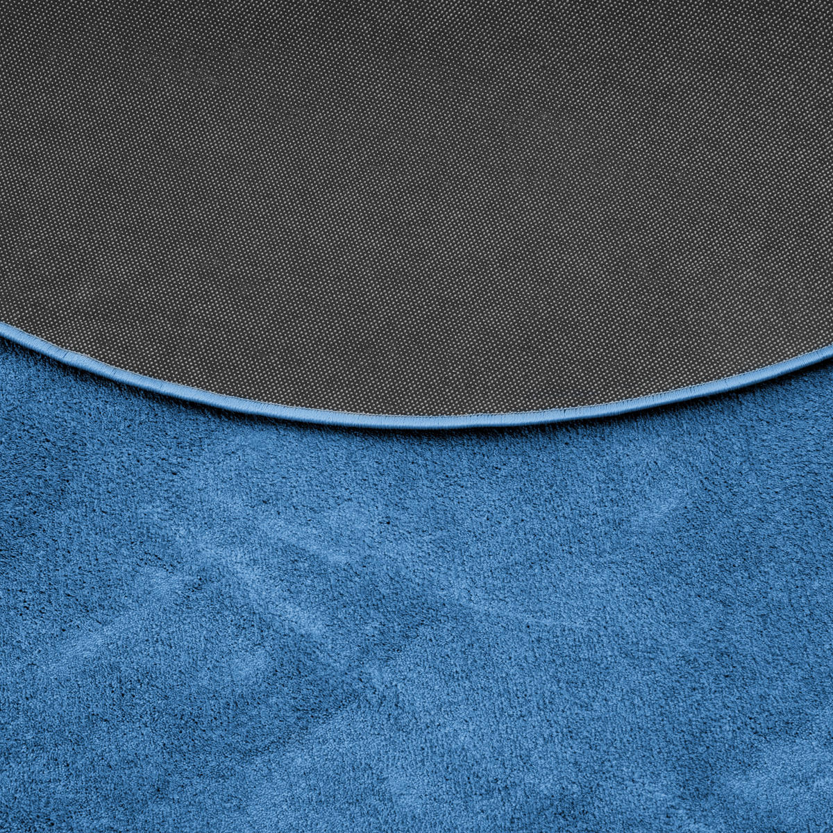 HOCHFLOR LANGFLOR TEPPICH SUPER SOFT MELIA RUND - Blau, Textil (160/160cm) - Pergamon