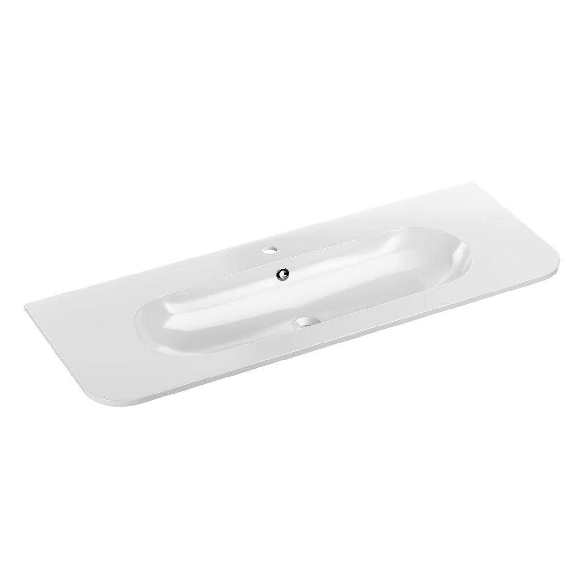 WASCHTISCH 120cm Mila Helle Eiche - Braun, Holzwerkstoff (120/52/46cm) - Petits-meubles