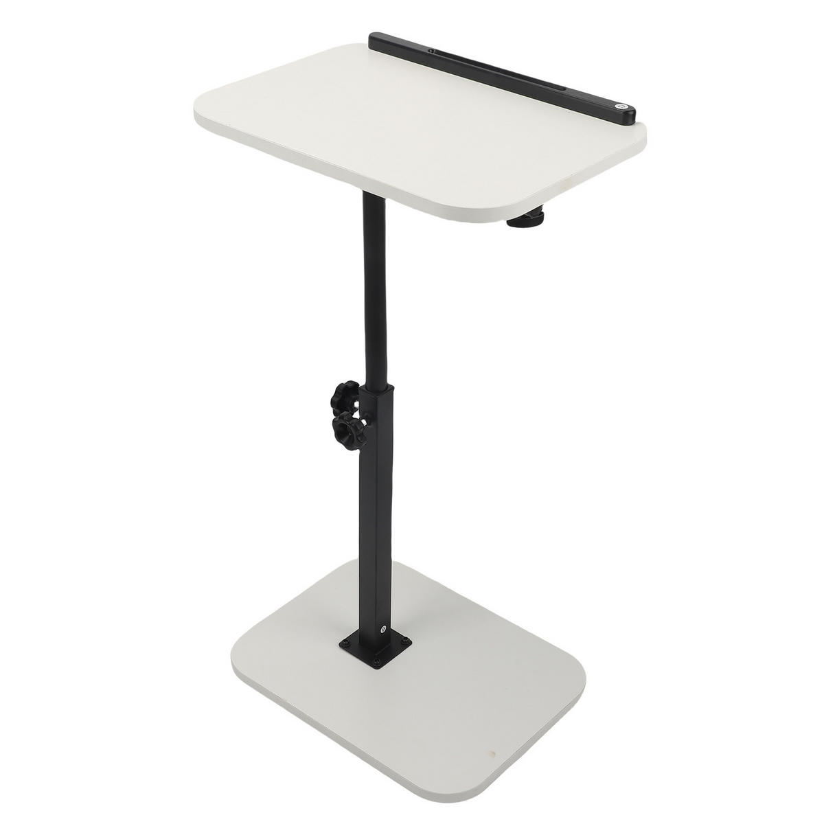 NACHTTISCH aus Massivholz, höhenverstellbarer Laptoptisch für Zuhause, 15 mm dick, mit Buchstütze, weiß - Weiß, Holz (40/30/80cm) - Ej. Life