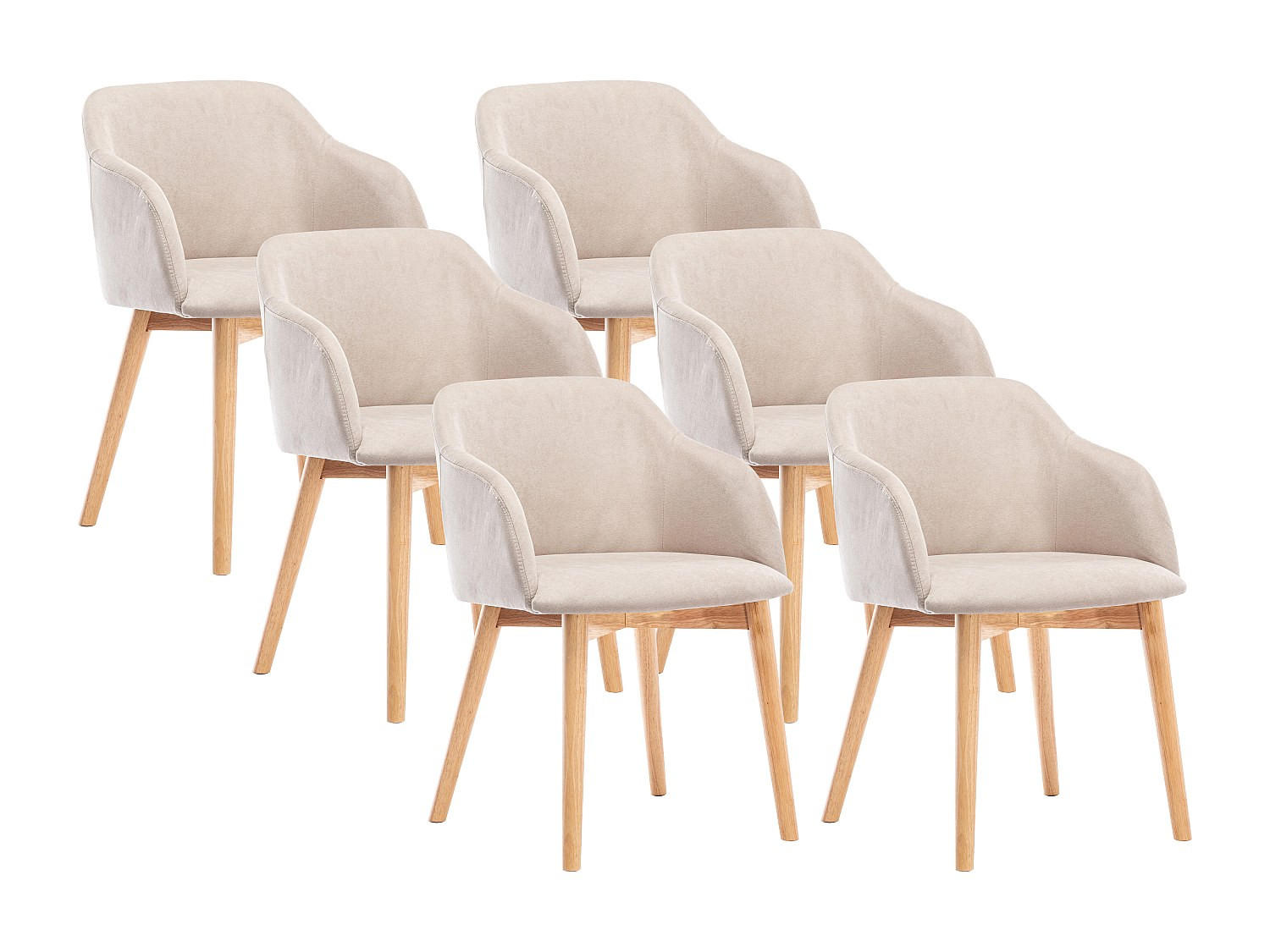 Vente-Unique Stuhl Creme 54x79x56 cm