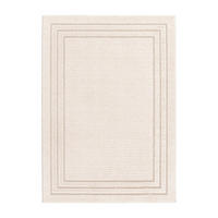 TEPPICH Design Relief-Effekt beige - Beige, Textil (120/170cm) - AFK Living