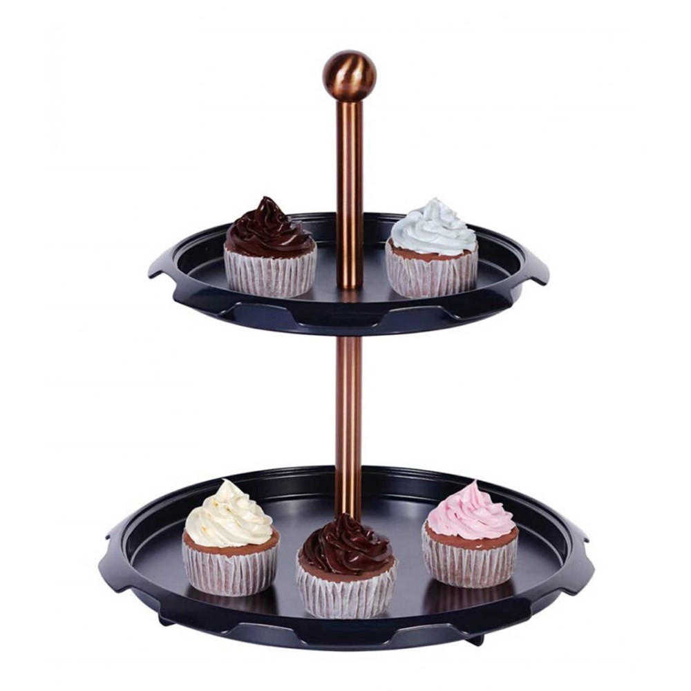ETAGERE Schwarz 30.5/30.5/33 cm BH6776 - Schwarz, Kunststoff (30.5/33cm) - Berlinger Haus