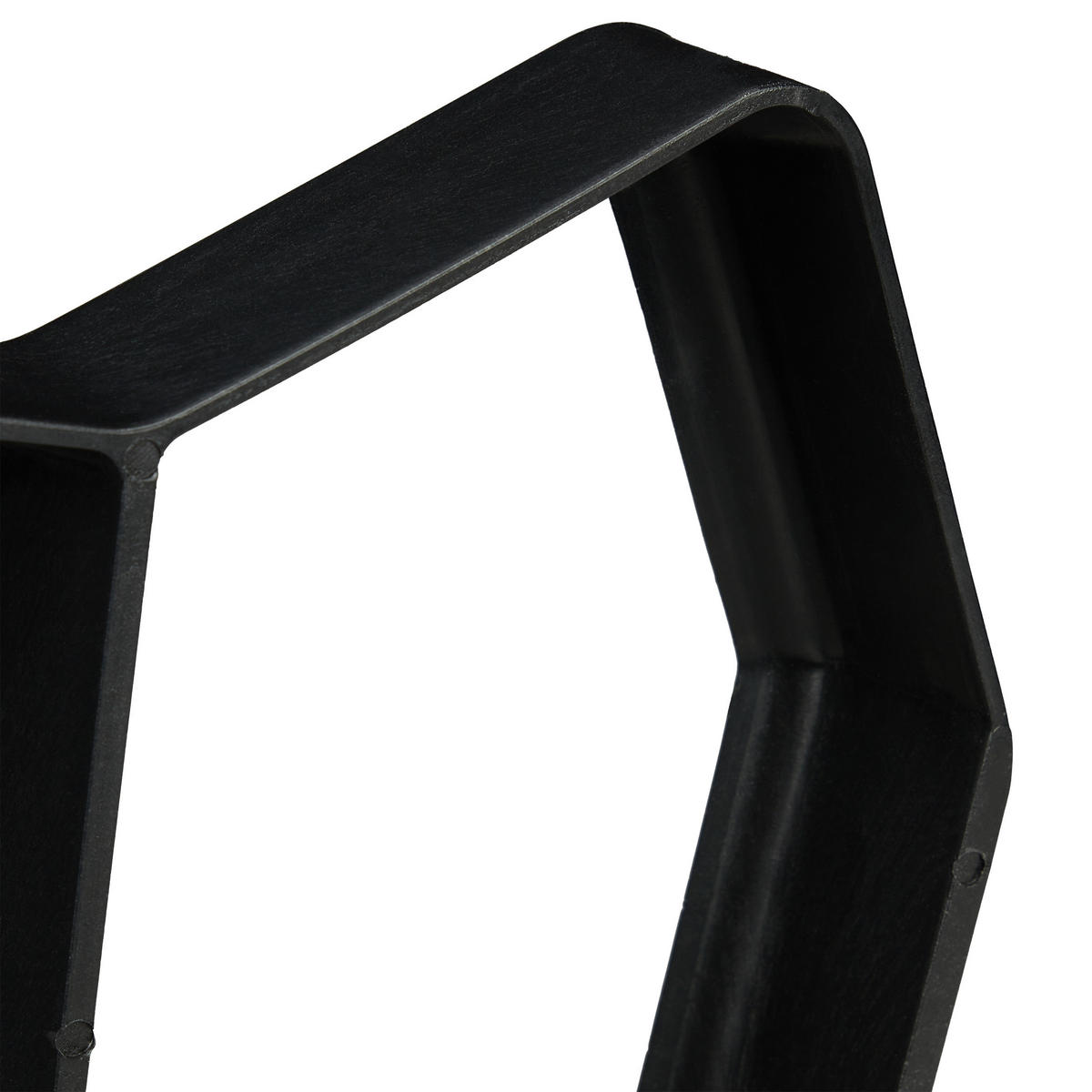 2XGEHWEGFORM - Schwarz, Kunststoff (42/4/42cm) - Relaxdays