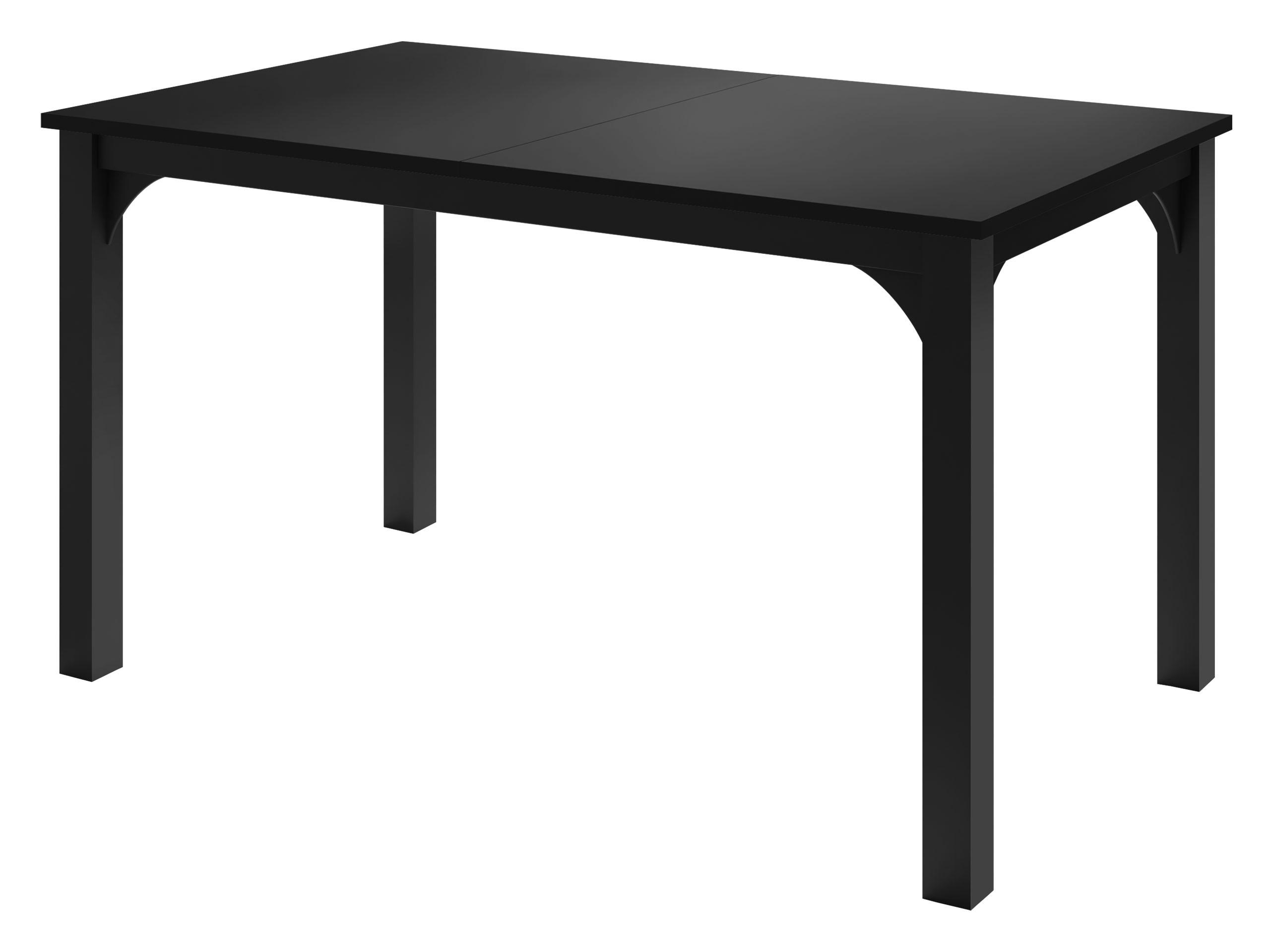 Mirjan24 Esstisch Schwarz 80x76x140 cm