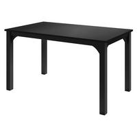 ESSTISCH Focus 140 - Schwarz, Holzwerkstoff/Metall (80/140/76cm) - MIRJAN24