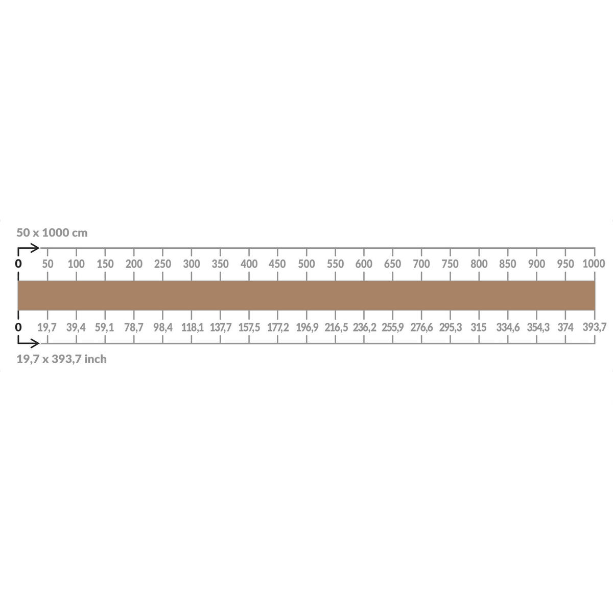 BALKON SICHTSCHUTZ Beige 250/50 cm - Beige, Kunststoff (250/50cm) - Bilderwelten