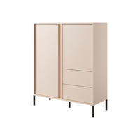 SIDEBOARD DAST Beige 103x40x123 cm - Beige, Holzwerkstoff (103/123/40cm) - FURNLUX