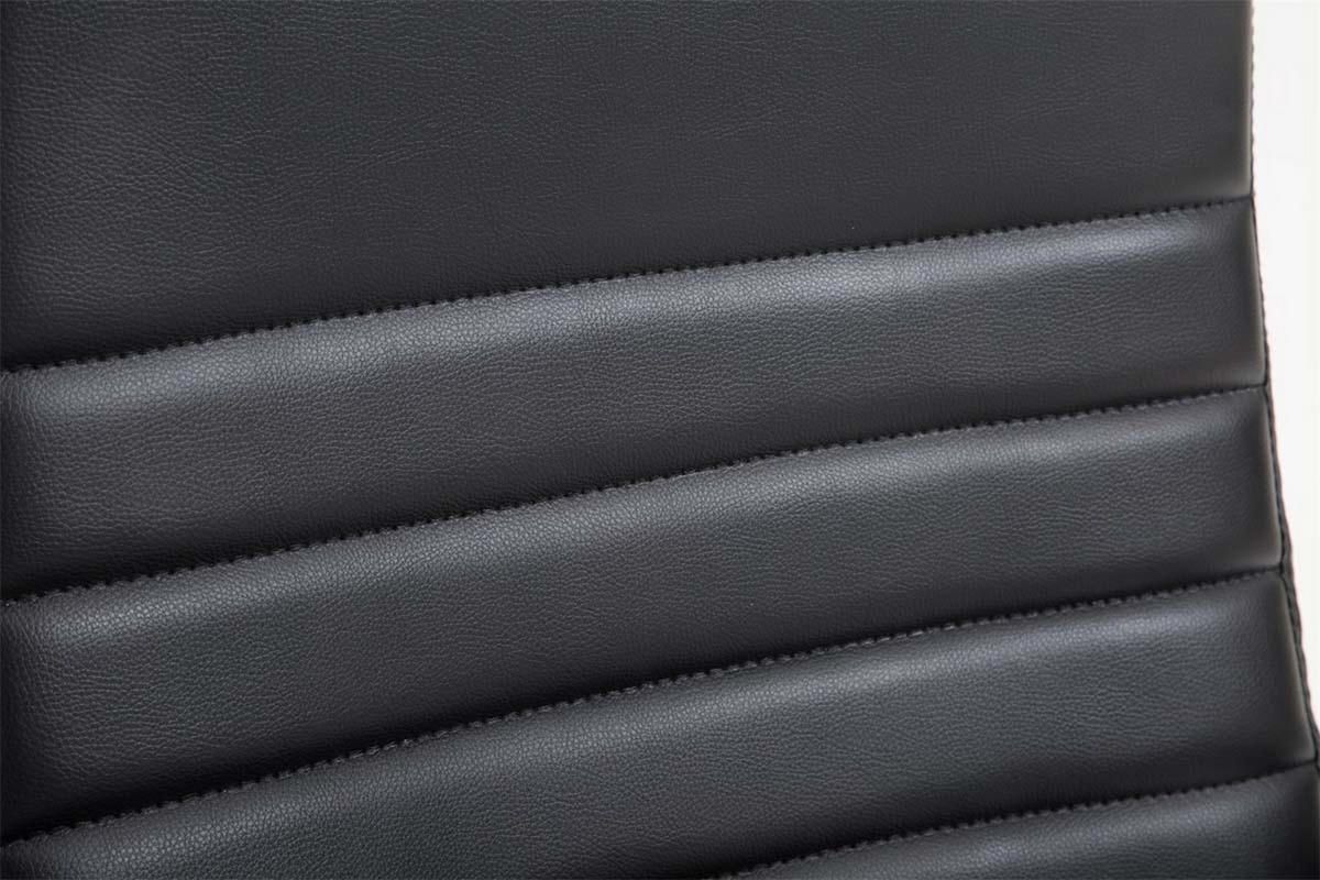 BÜROSTUHL Vallon, Kunstleder Schwarz - Schwarz, Textil/Metall (60/118/68cm) - TPFLiving
