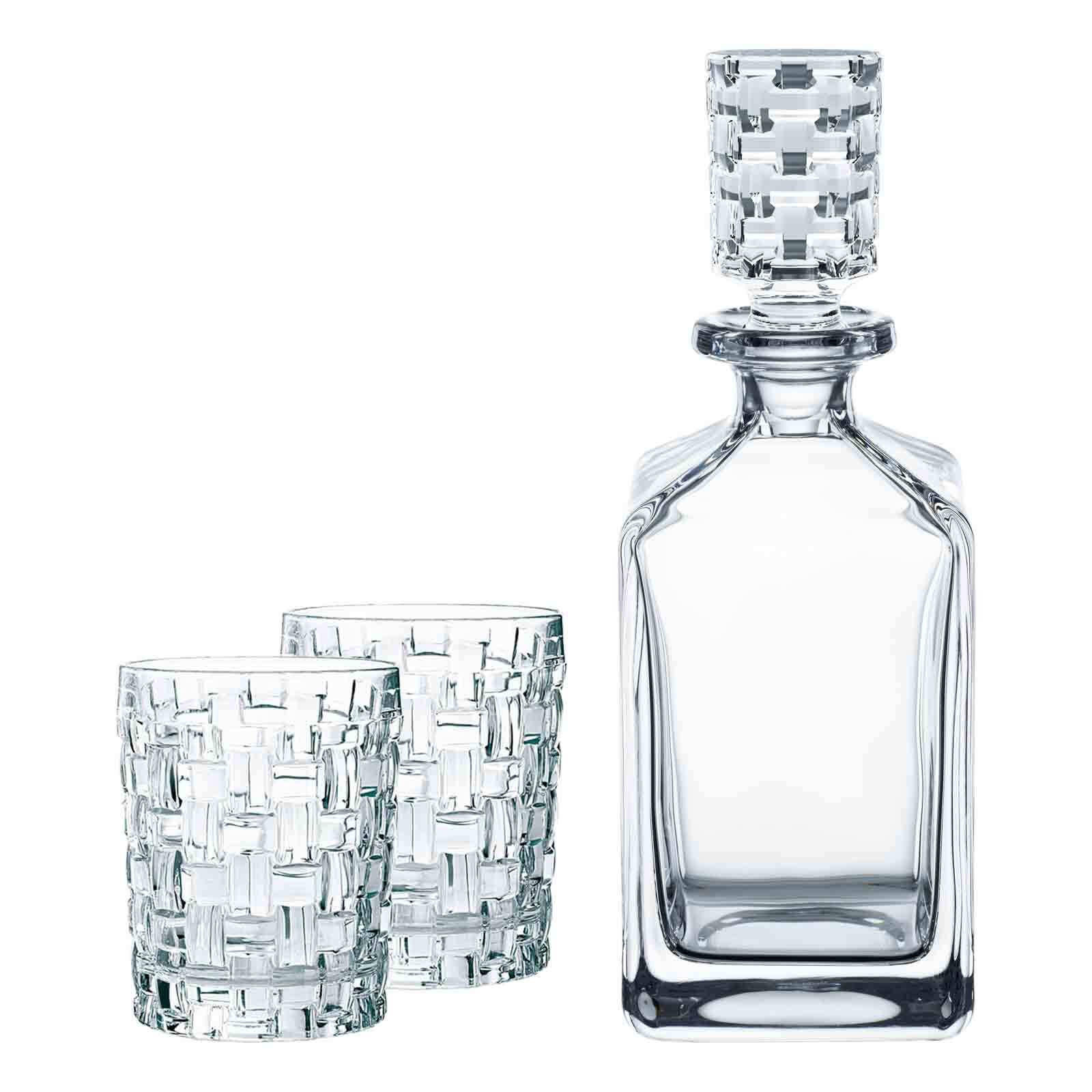WHISKYGLÄSER + KARAFFE Bossa Nova transparent 3er Set - Transparent, Glas (0.001L) - Nachtmann
