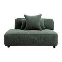 RECAMIERE ohne Schlaffunktion - 1 Person - stoff - grün Lelaco - Grün, Textil (145/74/105cm) - Vente-Unique