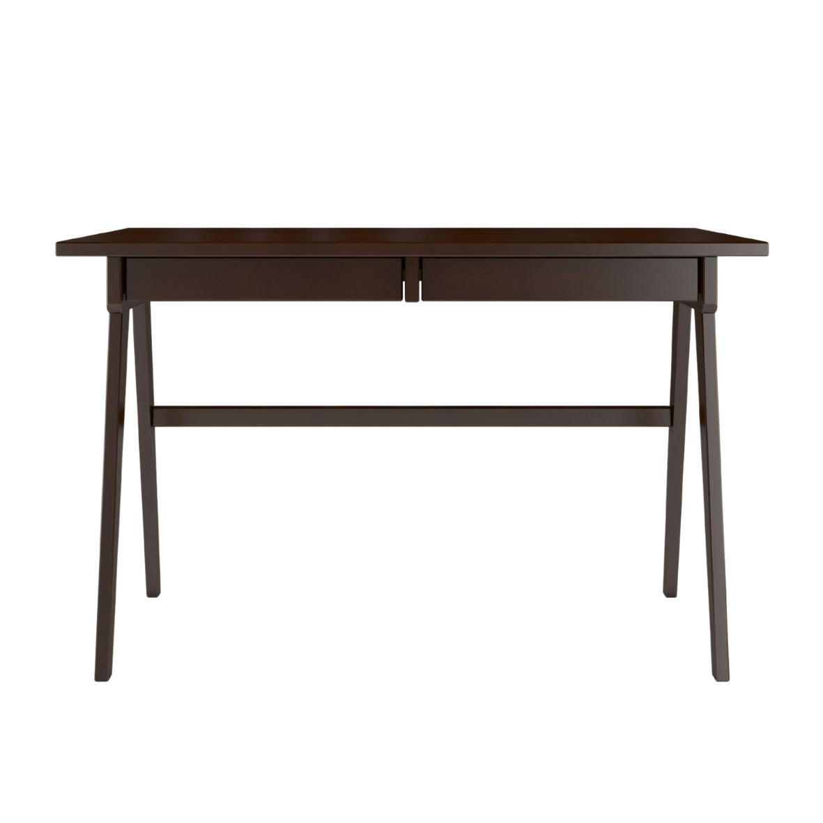 SCHREIBTISCH Edda, 120/65/75 cm in Palisanderfarbe, Buchenholz - Wengefarben, Holz/Buchenholz (65/120/75.5cm) - Visby
