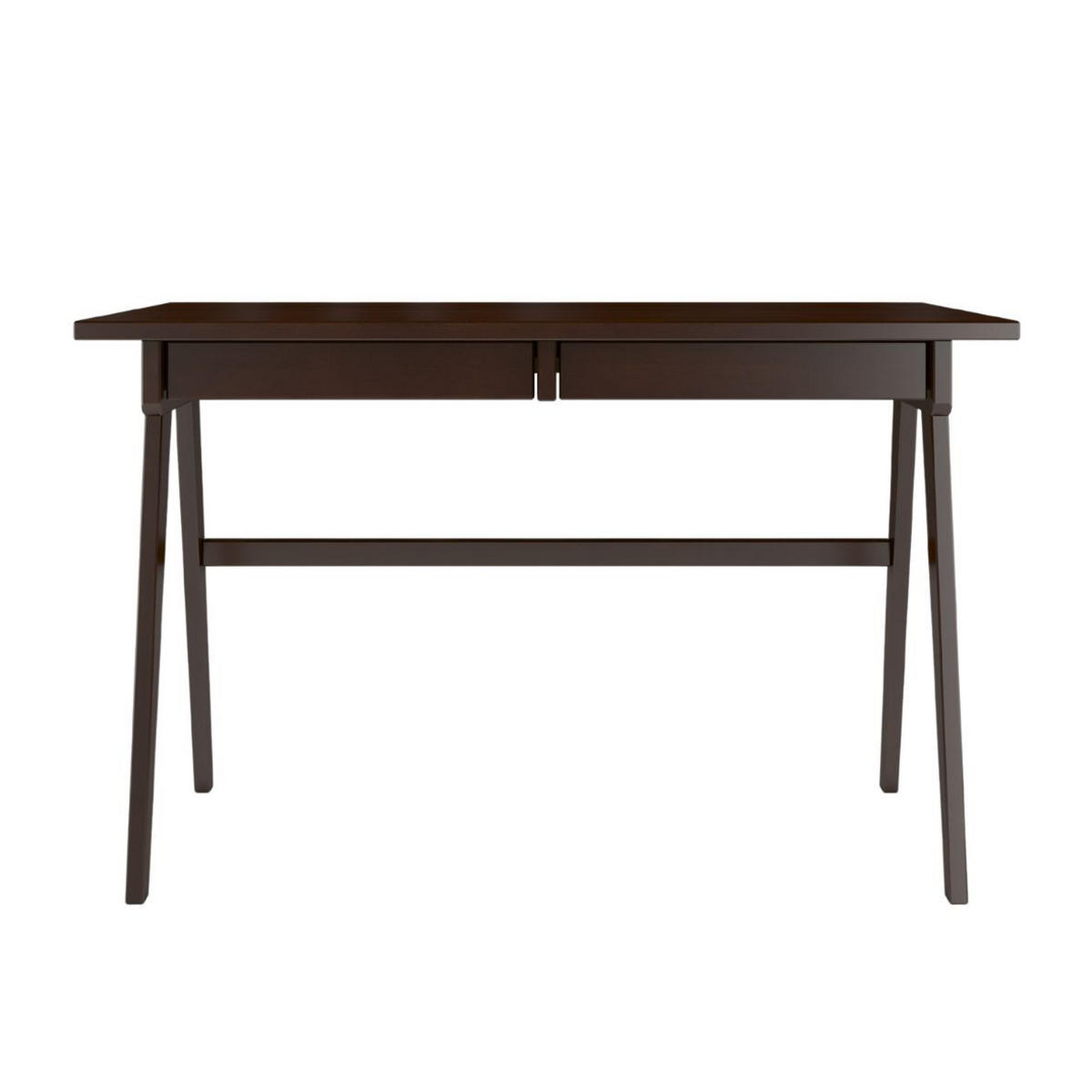 SCHREIBTISCH Edda, 120/65/75 cm in Palisanderfarbe, Buchenholz - Wengefarben, Holz/Buchenholz (65/120/75.5cm) - Visby