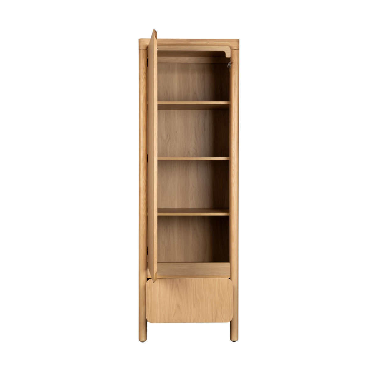 AUFBEWAHRUNGSSCHRANK Storm Natur - Naturfarben, Holz (60/180.5/55cm) - Zuiver