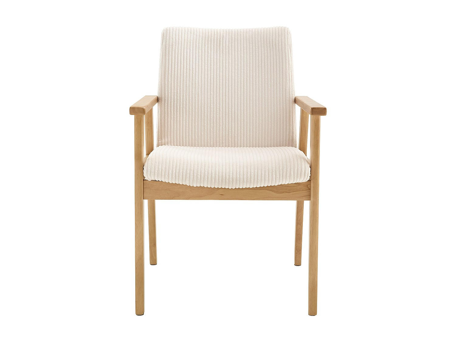 STUHL - 58 cm x 64 cm - Samt - Naturfarben Hell, Cremefarben - FILDON - Creme/Naturfarben, Textil (58/85.5/64cm) - Vente-Unique
