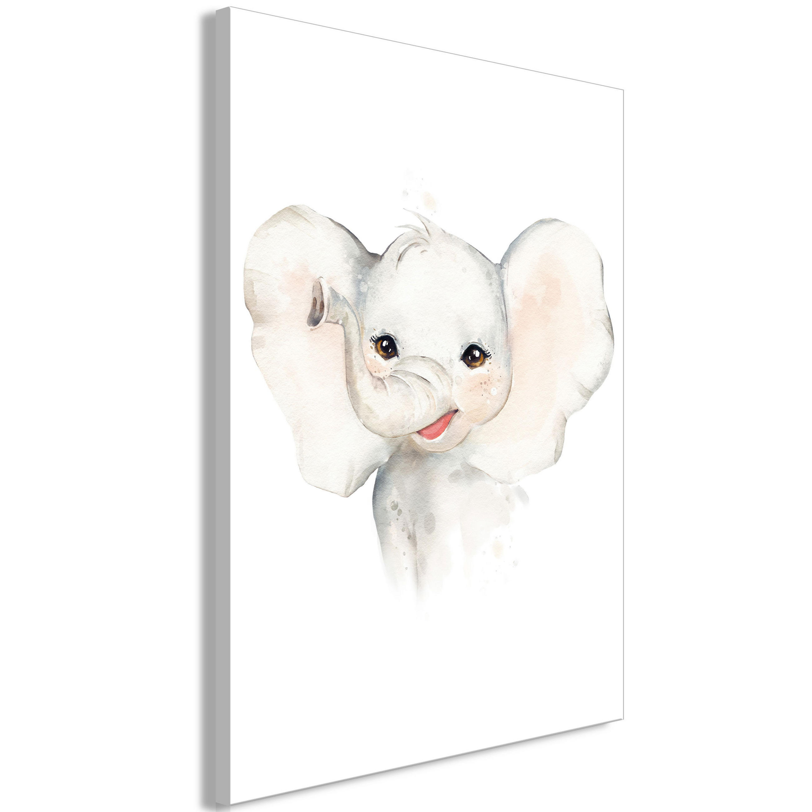 KUNSTDRUCK Weiß 40/60 cm - Weiß/Grau, Textil (40/60cm) - KUNSTLOFT
