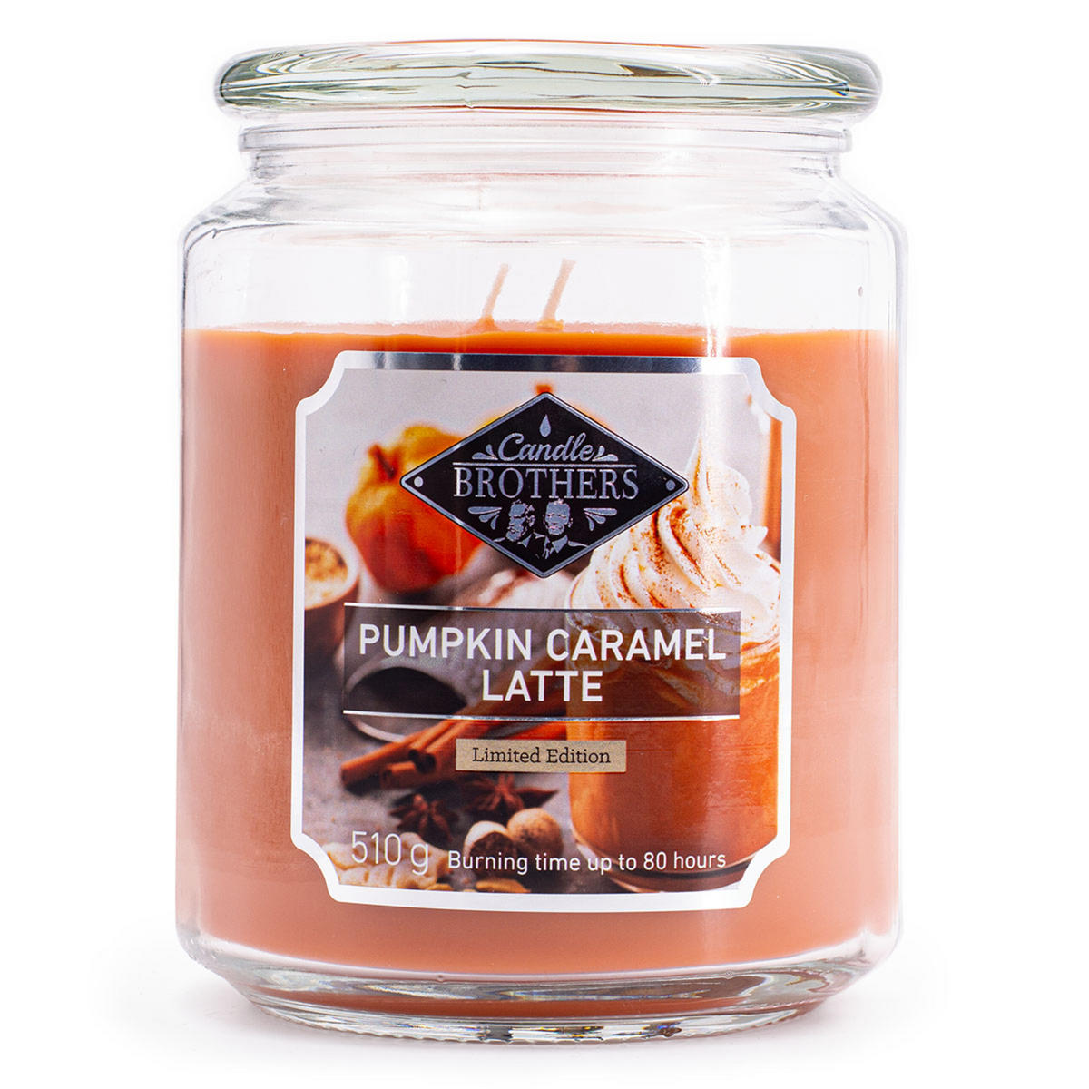 DUFTKERZE CandleBrothers - Orange, Naturmaterialien/Glas (15cm)