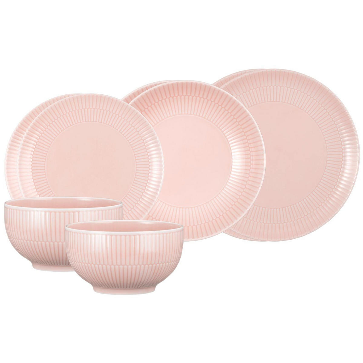 EINSTEIGER-SET Amina Rosé 8er Set - Rosa, Keramik (1/1/1cm) - Seltmann Weiden