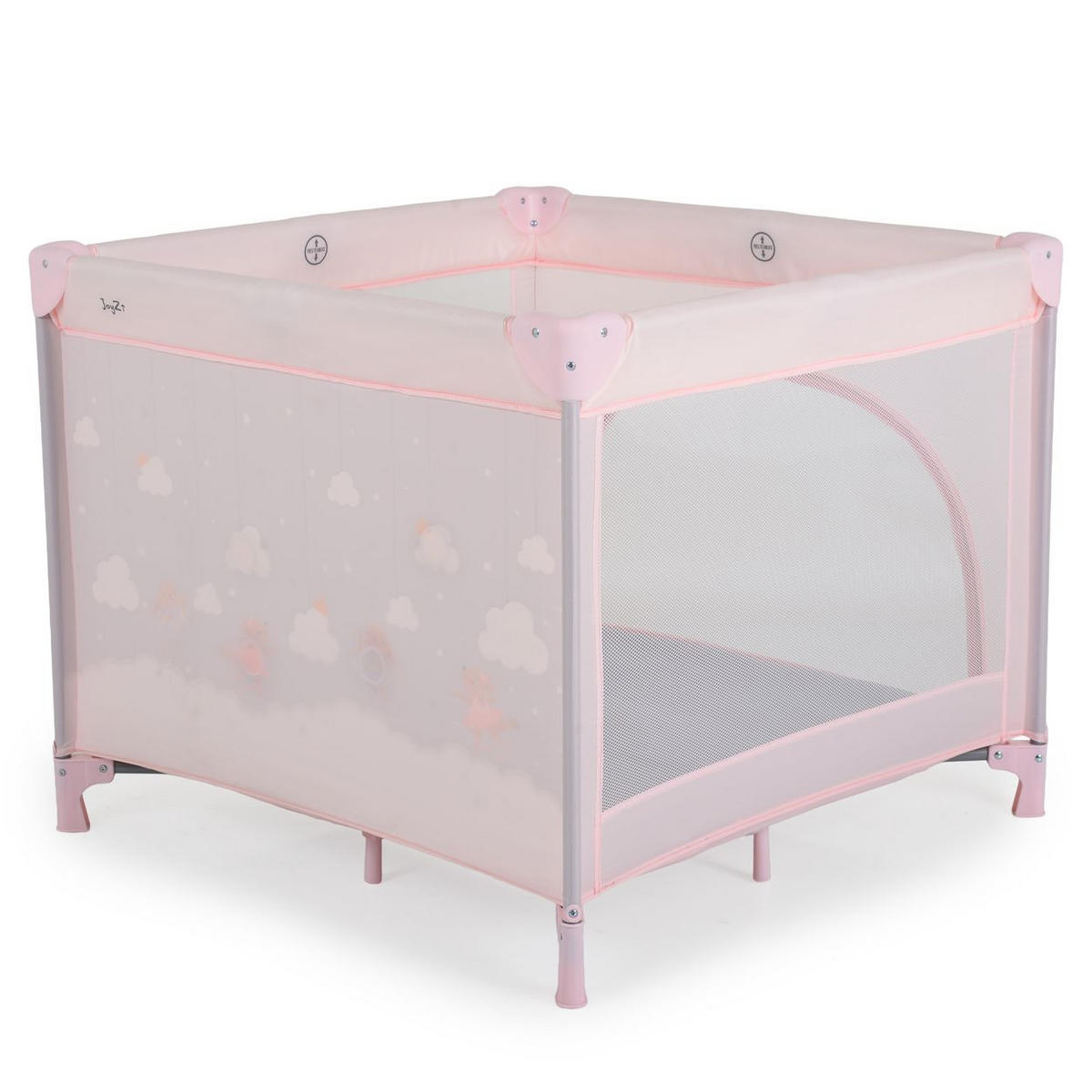 LAUFSTALL Joyzi rosa 90 x 90 cm, Matratze, Tragetasche, vier Plüschfiguren, faltbar - Rosa, Metall (90/74/90cm) - Cangaroo
