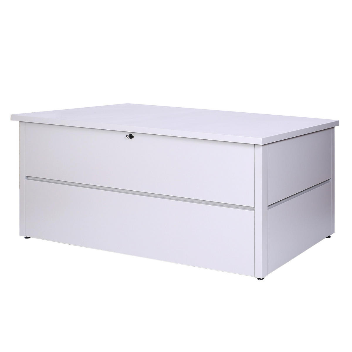 GARTENTRUHE ABSCHLIEßBAR eckig Hellgrau - Hellgrau, Metall (185/69/85cm) - MCW