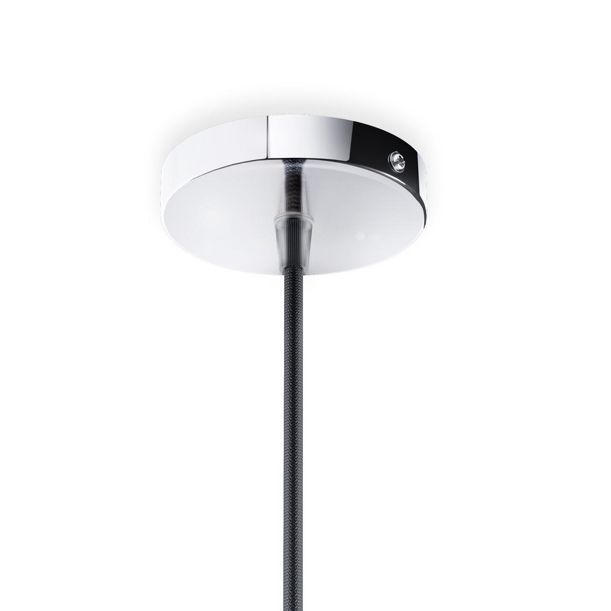 PENDELLEUCHTE ELISA schwarz/Chrom 15 W - Schwarz, Metall (10/10/2cm) - Rendl