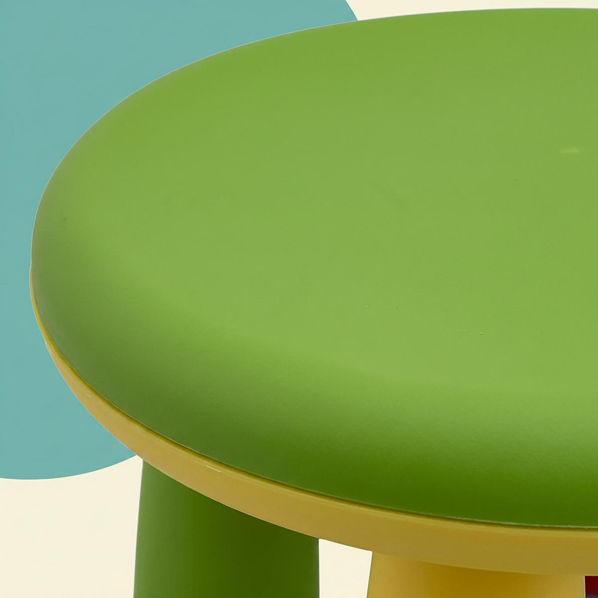 STOLIČKA Barevná dětská plastová výška sedu 26 cm - různobarevná, plast (28/26/28cm) - Relaxdays