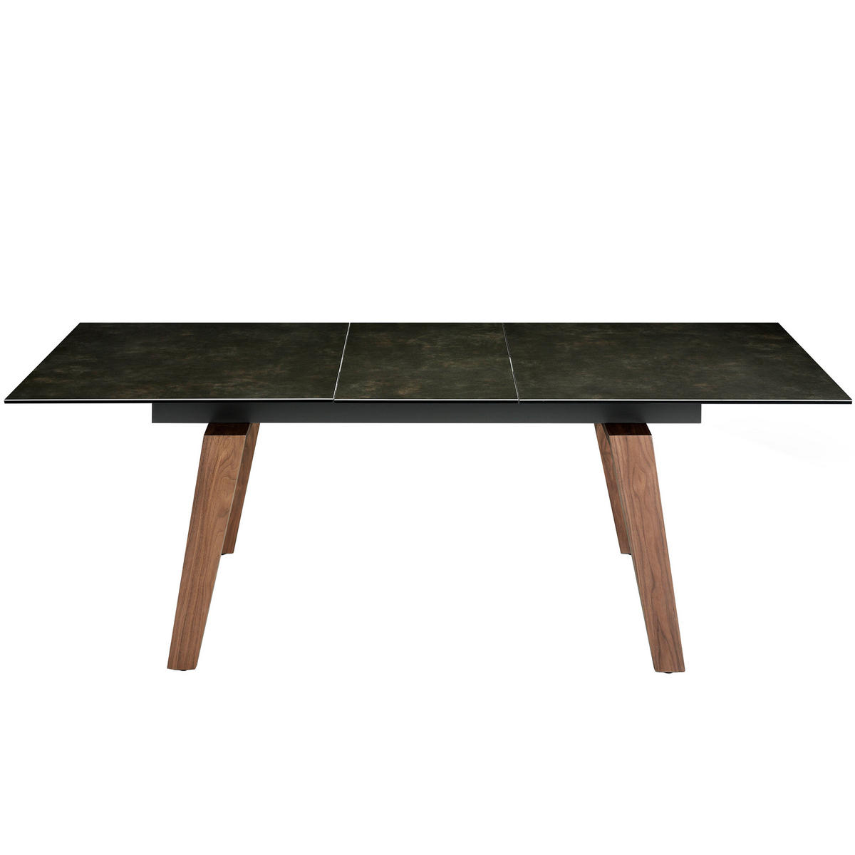 ESSTISCH Rechteckig Walnuss Schwarz 180/90/75 cm - Walnussfarben/Schwarz, Stein (90/180/75cm) - ANGEL CERDA