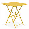 GARTENTISCH , klappbar, Gelb - Gelb, Metall (60/60/71cm) - Oviala