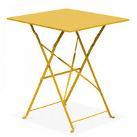 GARTENTISCH , klappbar, Gelb - Gelb, Metall (60/60/71cm) - Oviala