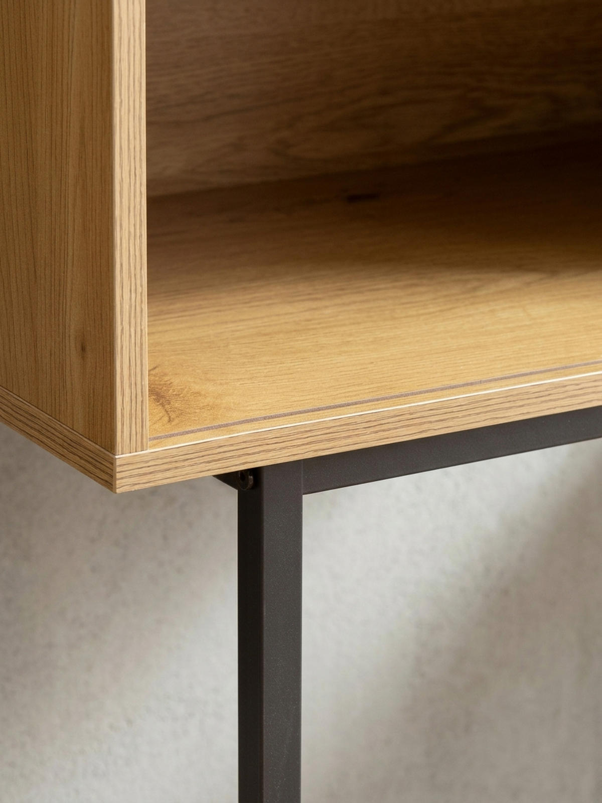 SCHUHBANK – Eiche-Dekor, 120x75,5x40 cm, Rattan-Elemente, Sitzbank gepolstert - Schwarz/Braun, Textil/Metall (120/76/40cm) - KADIMA DESIGN