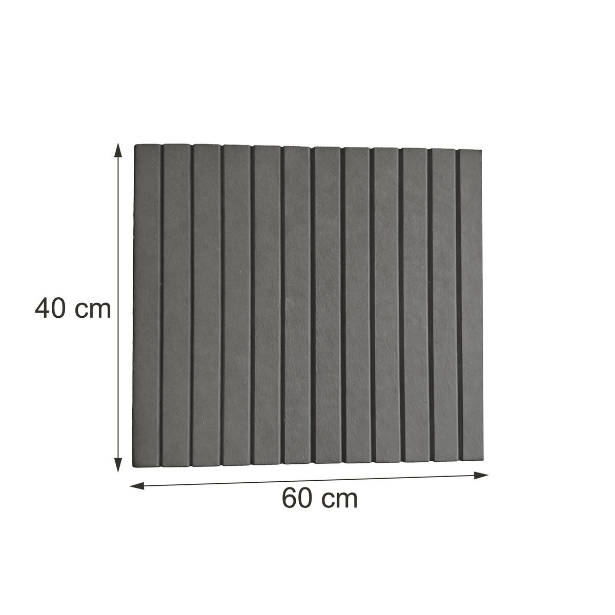 ANSLAGSTAVLA mörkgrå självhäftande 2-pack - Antracit, Textil (60/0.9/40cm) - Relaxdays