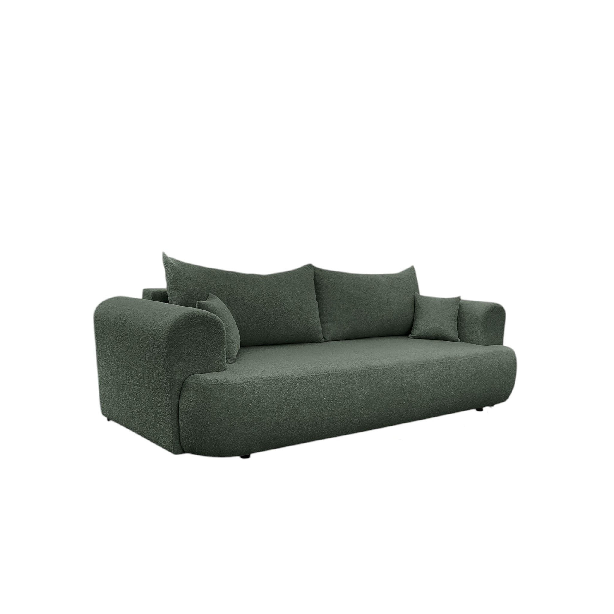 SCHLAFSOFA Anike Stoff Now Or Never - Waldgrün, Holzwerkstoff/Textil (240/78/110cm) - Fun Möbel