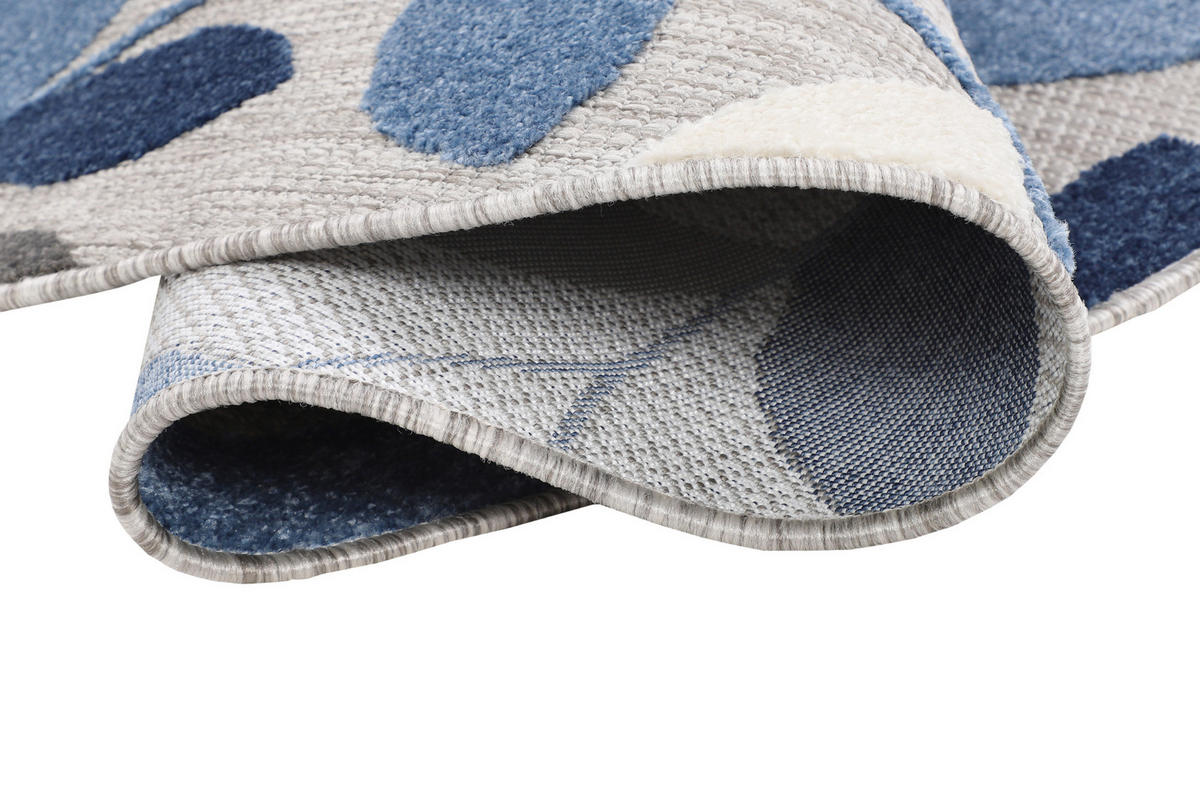 TEPPICH PATIO rund Grau 120/120 cm - Grau, Textil (120/120cm) - Tapiso
