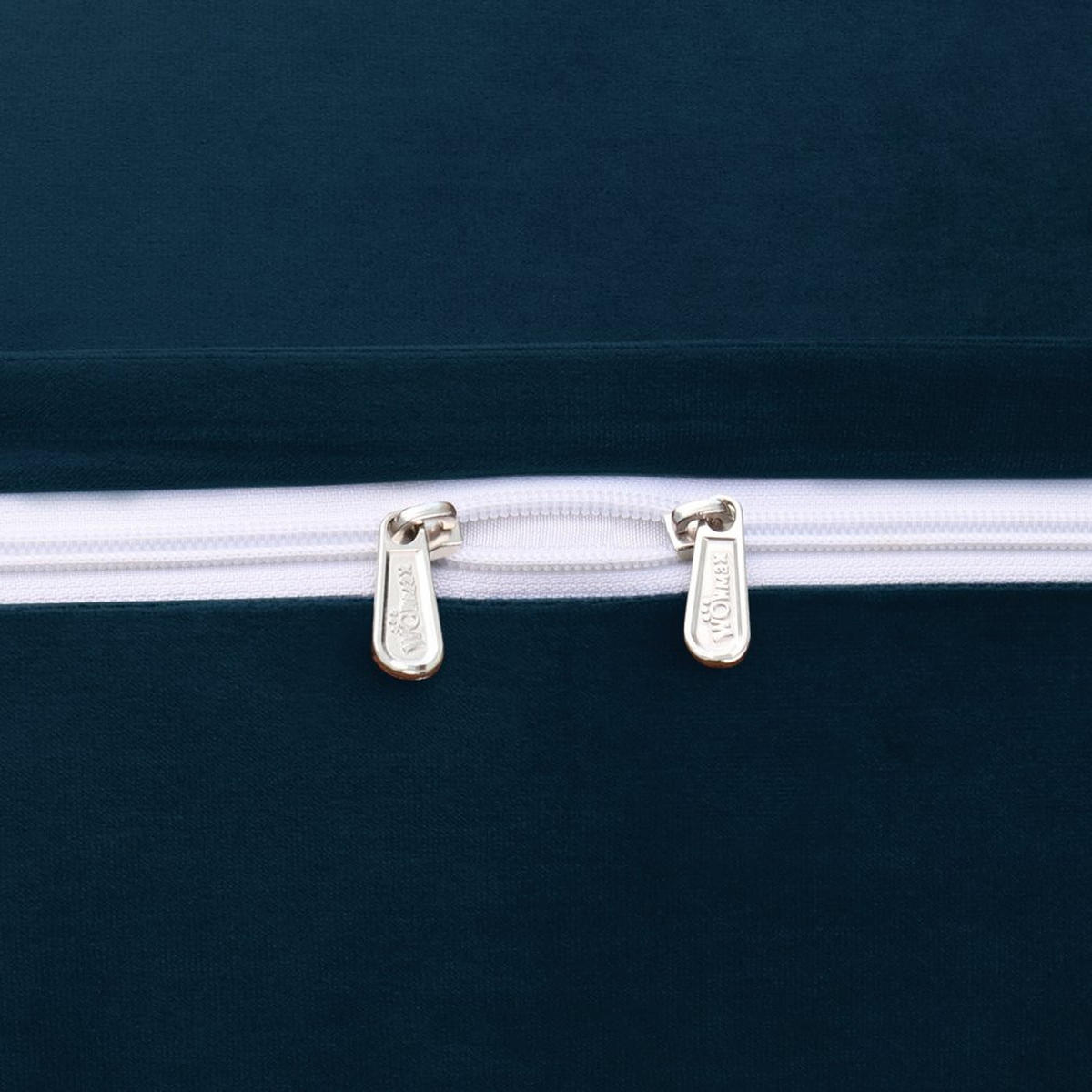 LESEKISSEN für Bett Samt Blau 60 cm - Blau, Textil (50/60cm) - Vercart