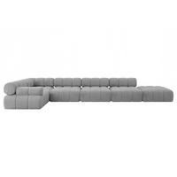 ECKSOFA modulares Sofa Felto-L3 - 475x190x70 cm Hellgrau Velours - Hellgrau, Holzwerkstoff/Textil (475/190cm) - ALTDECOR