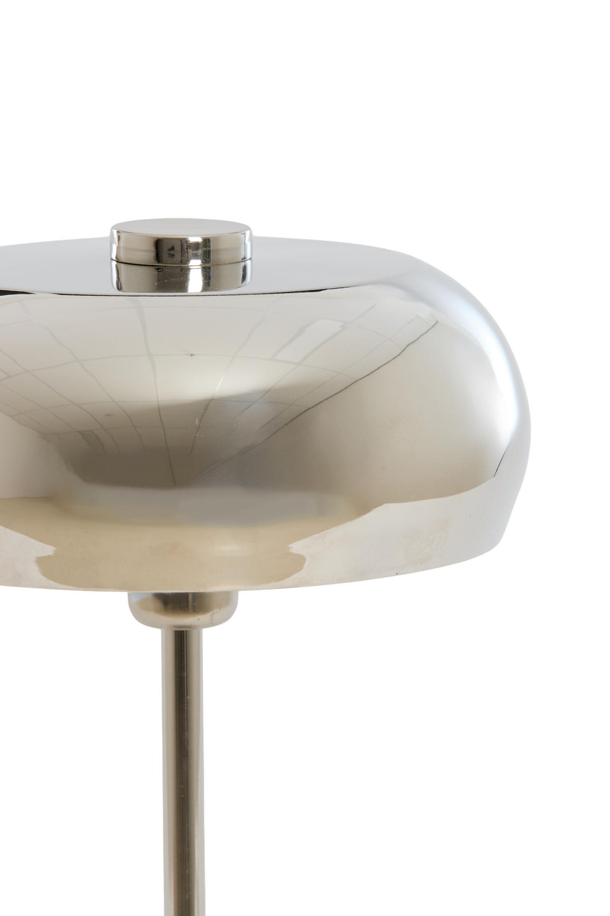 TISCHLAMPE Surin Silber Ø26/47 cm - Silberfarben, Metall (26/26/47cm) - Light & Living