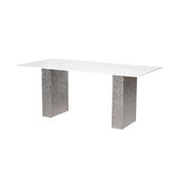 ESSTISCH MODIG Weiß 180x90x75 cm - Weiß, Metall (90/180/75cm) - FURNLUX