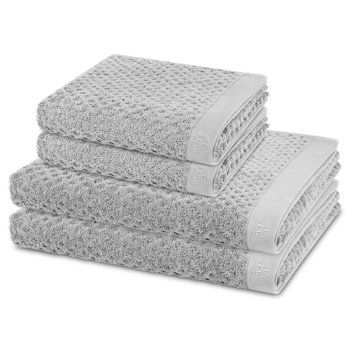 FROTTIERSET Harmony 4-teilig - Hellgrau, Textil (50/100cm) - Ross