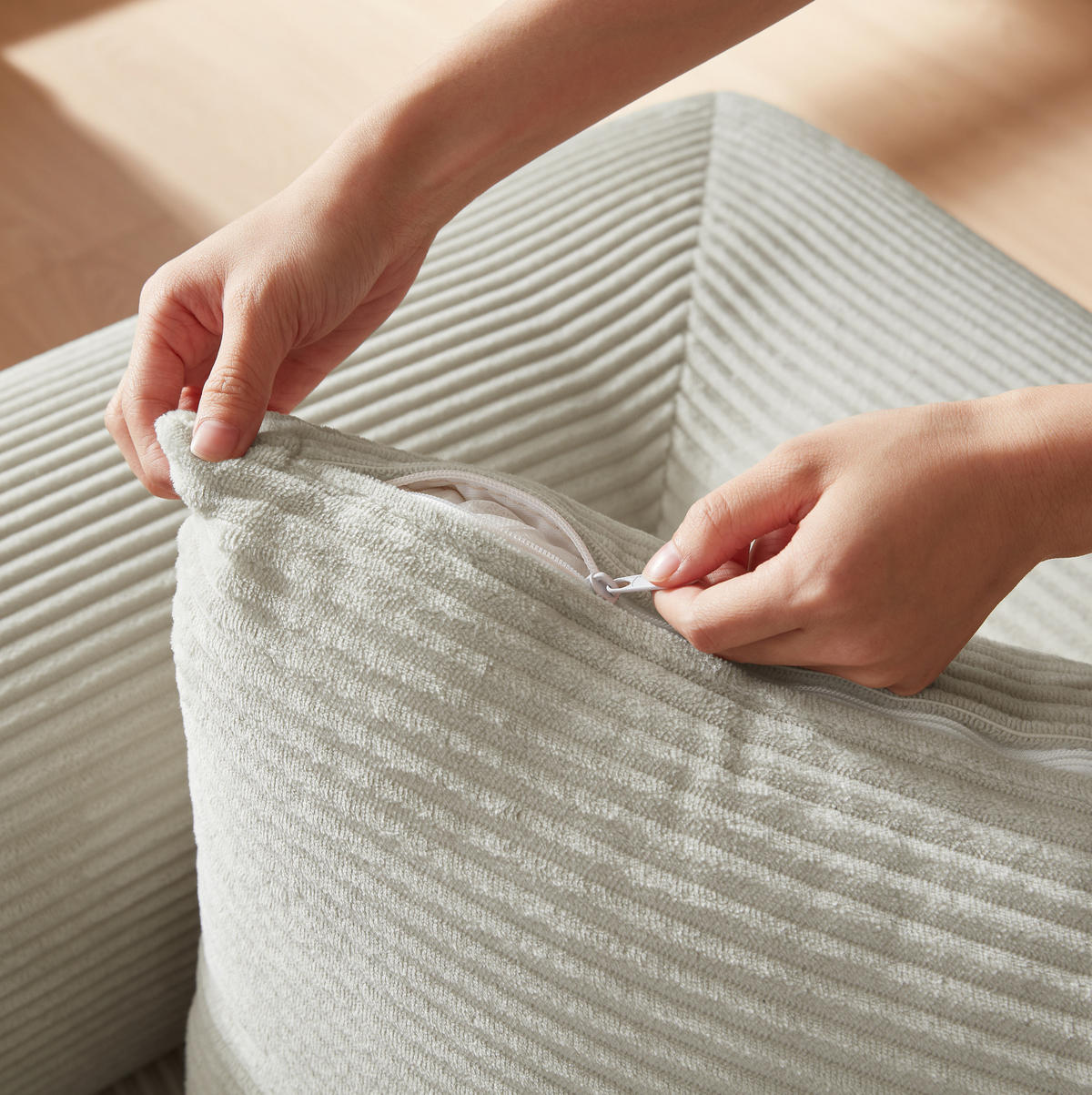 SCHLAFSOFA modular Beige - Beige, Kunststoff (89/59/195cm) - Meubliv