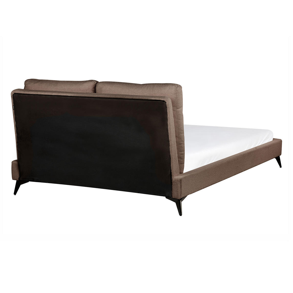 POLSTERBETT mit Lattenrost 140x200 cm Braun Melle - Braun, Textil (140/200cm) - Beliani