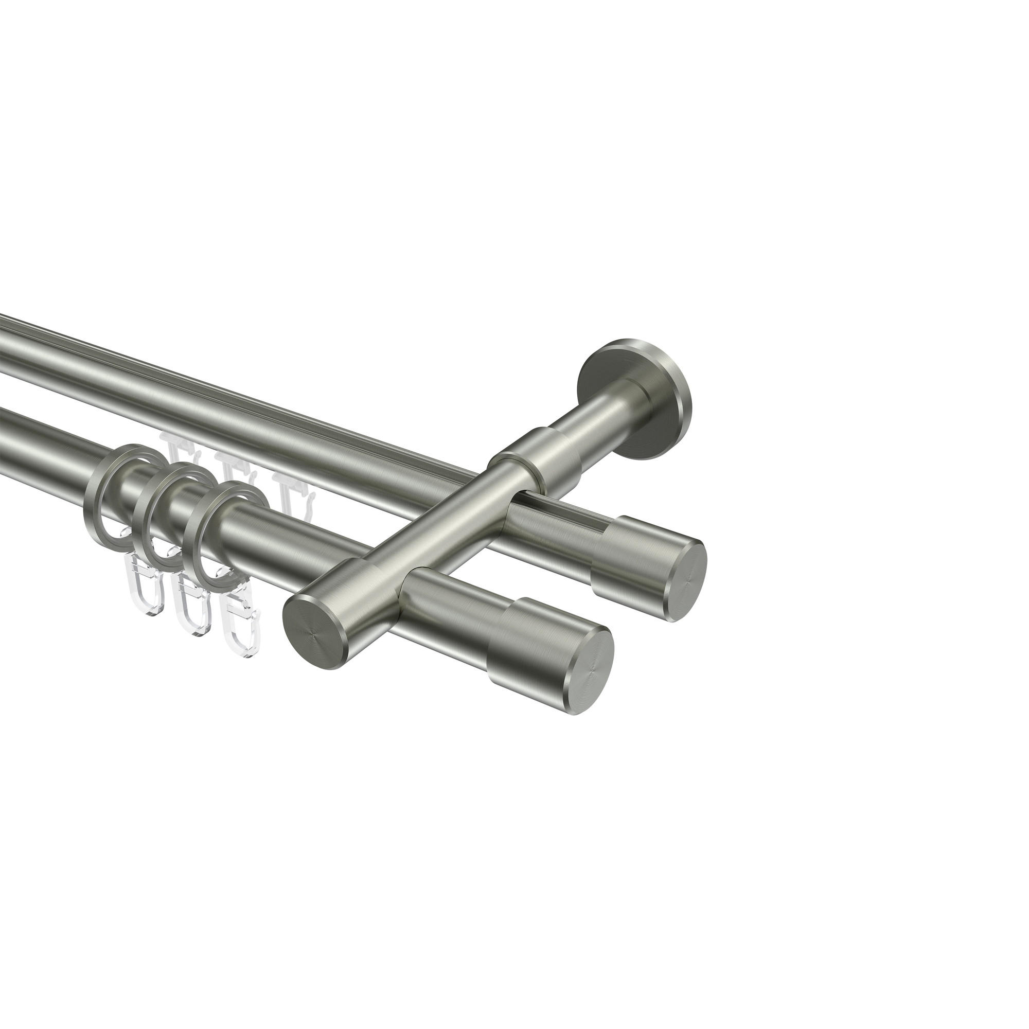 Interdeco Gardinenstange Edelstahl 520 cm