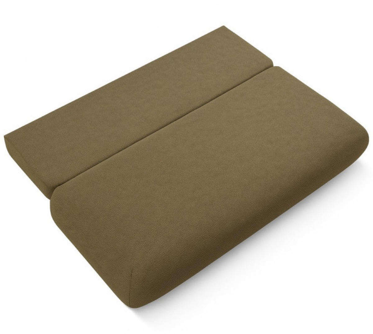 SOFA Oliv OTO Ausziehbar Mit Bonnell-Federkern - Gelb, Textil (206/90/92cm) - Sepro Meble