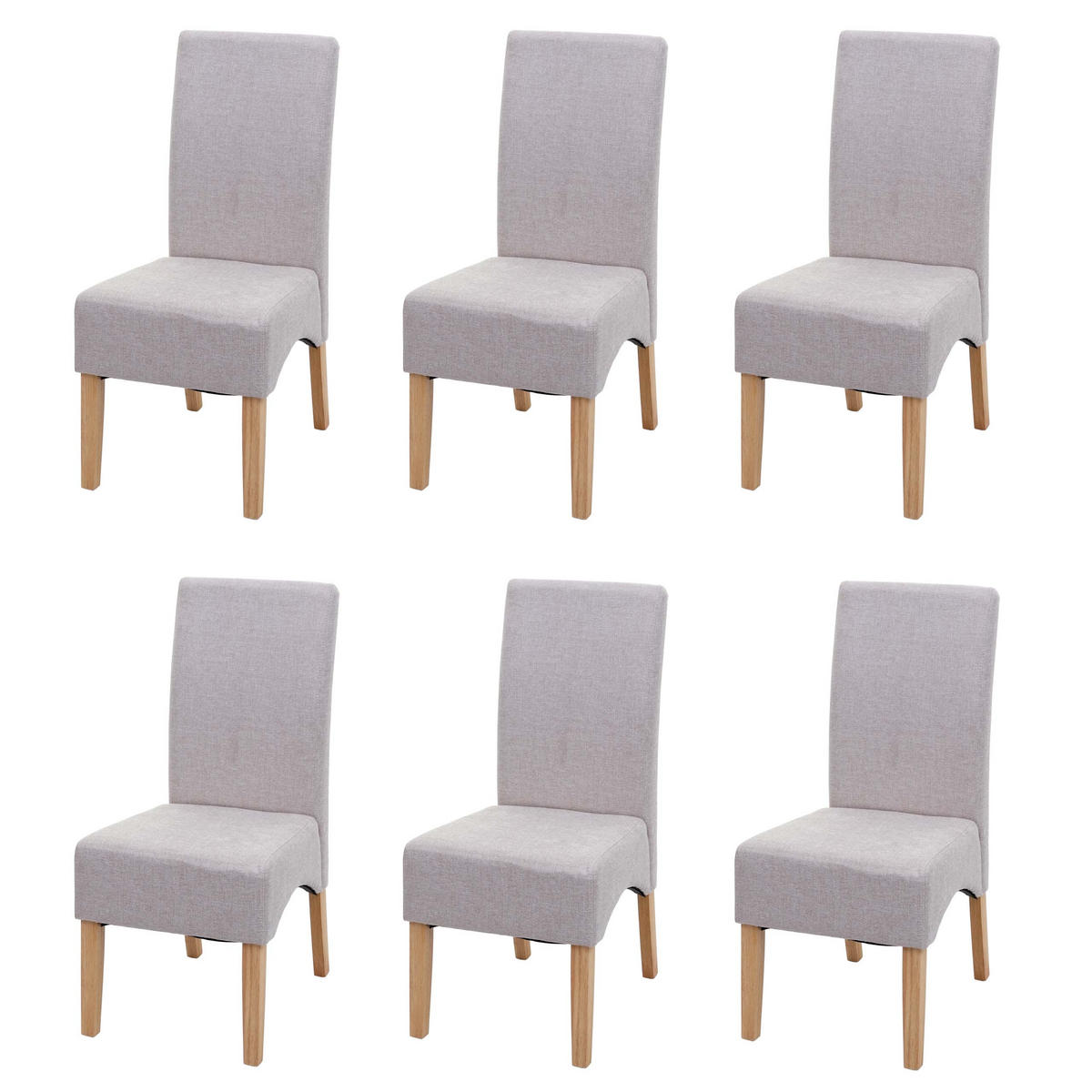 ESSZIMMERSTUHL Beige 6er-Set - Beige, Textil (44/100/56cm) - MCW