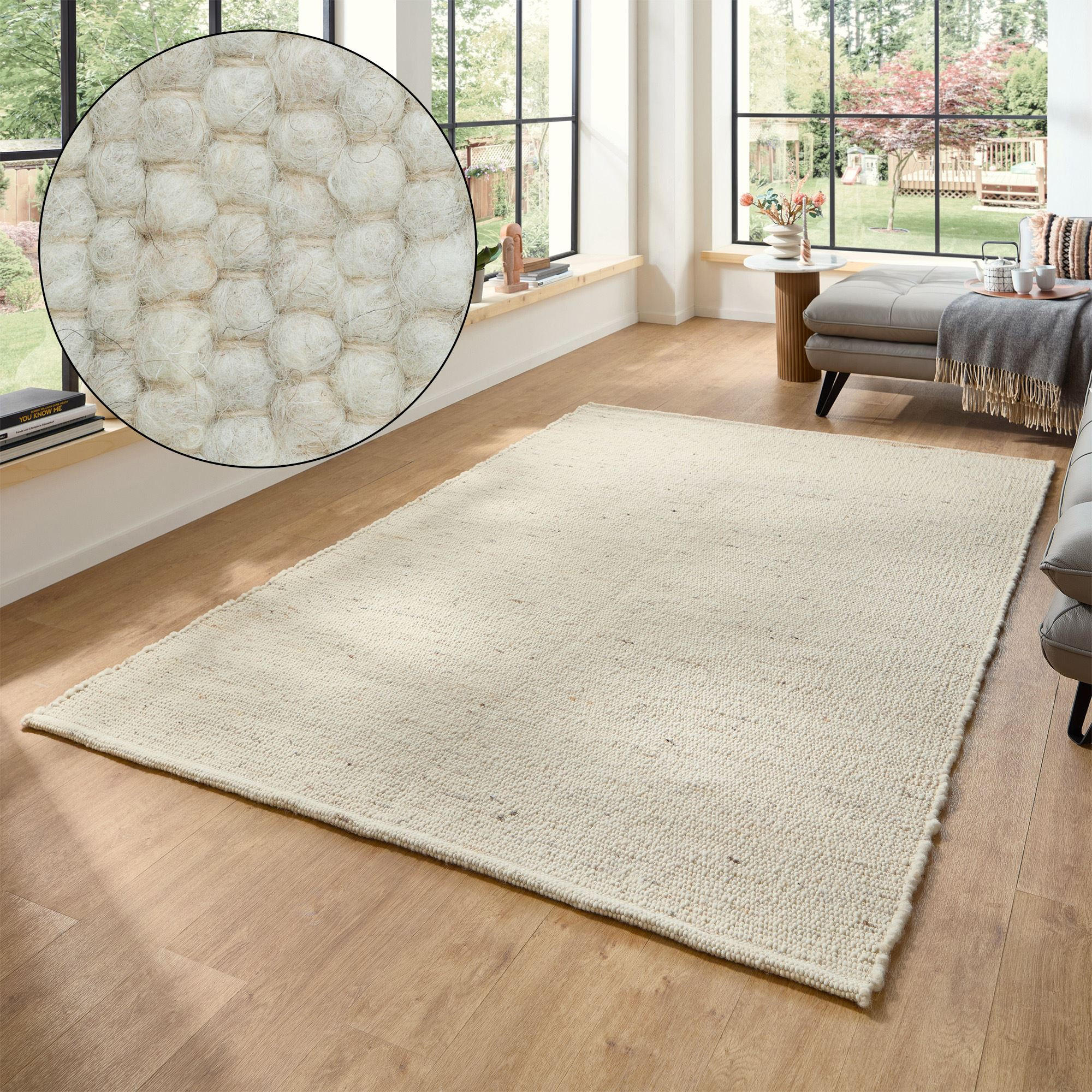 HANDWEBTEPPICH Anden 250x300 cm - Naturfarben, Textil (250/300cm) - Rug and Roll