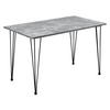 ESSTISCH Kiel - Grau, Holzwerkstoff/Metall (70/120/75cm) - [en.casa]