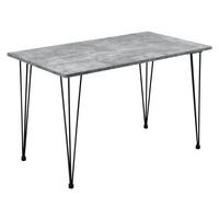 ESSTISCH Kiel - Grau, Holzwerkstoff/Metall (70/120/75cm) - [en.casa]
